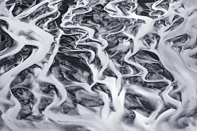 Aerial river photo