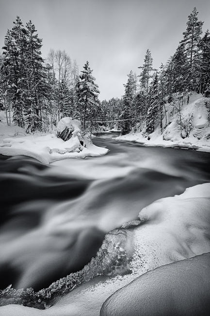 Monochrom image of Oulanka