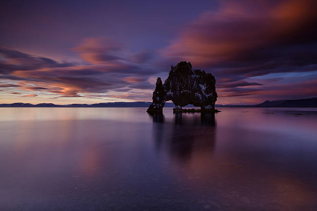 Hvítserkur at the sea